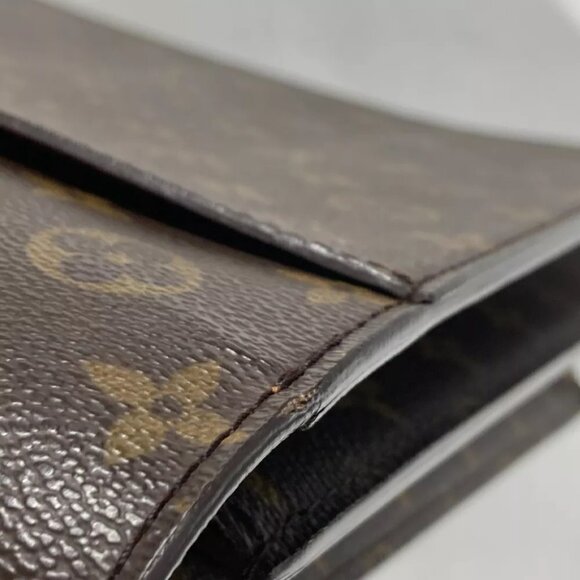 LOUIS VUITTON M53331 Monogram Serviette Conseiller Document Case Hand Bag - Picture 4 of 16